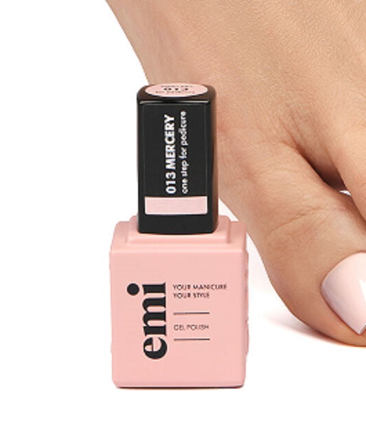 

Гель-лак для ногтей E.MiLac for pedicure Шелковый 13 9 мл, Молочный;розовый