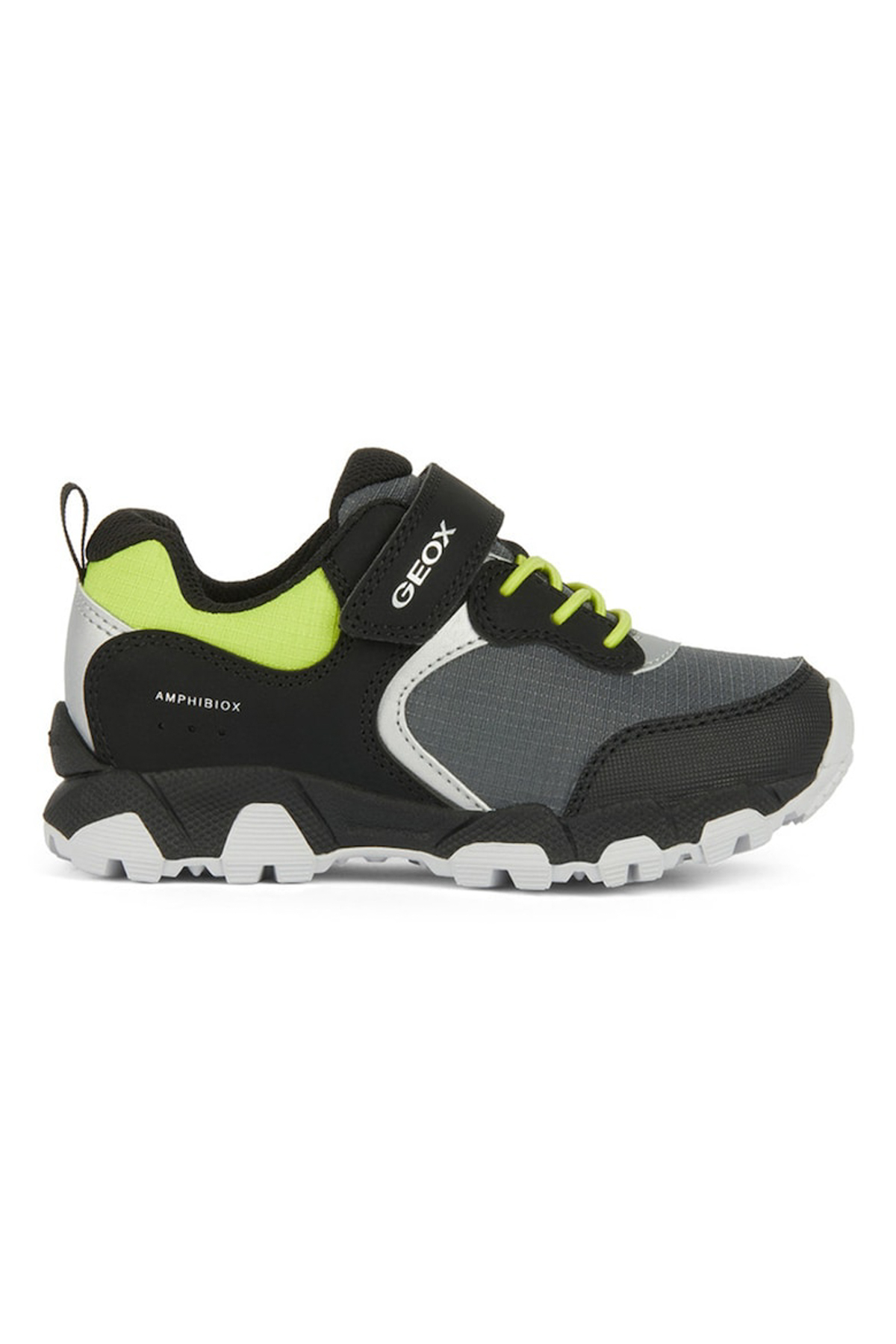 

Кроссовки Geox для мальчиков, размер 28, чёрные, лайм, J453ZA0FU50C0802, Черный;зеленый, J453ZA0FU50C0802