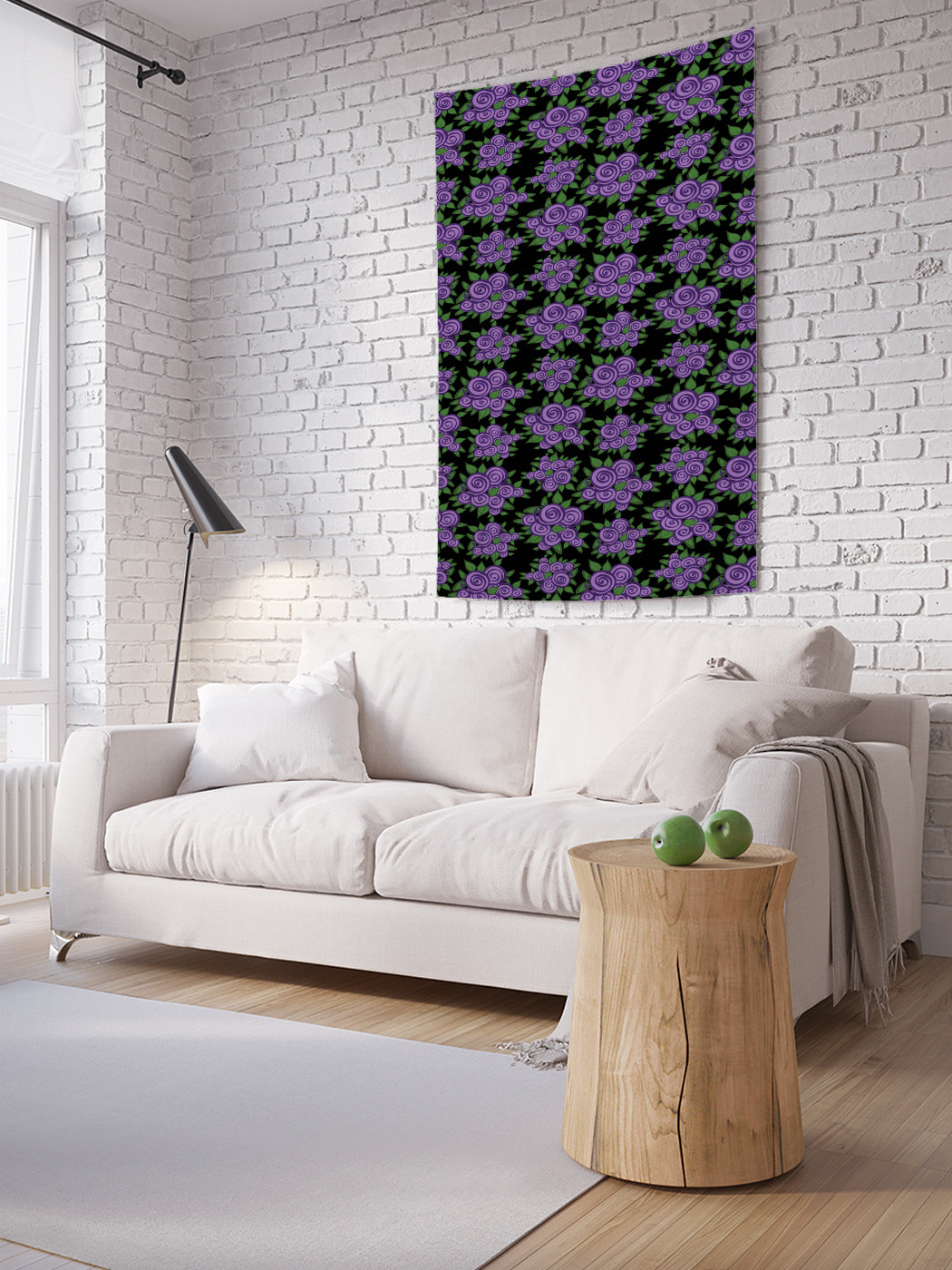 

Вертикальное фотопанно на стену JoyArty Абстрактные завитки роз 150x200 см, Абстрактные завитки роз