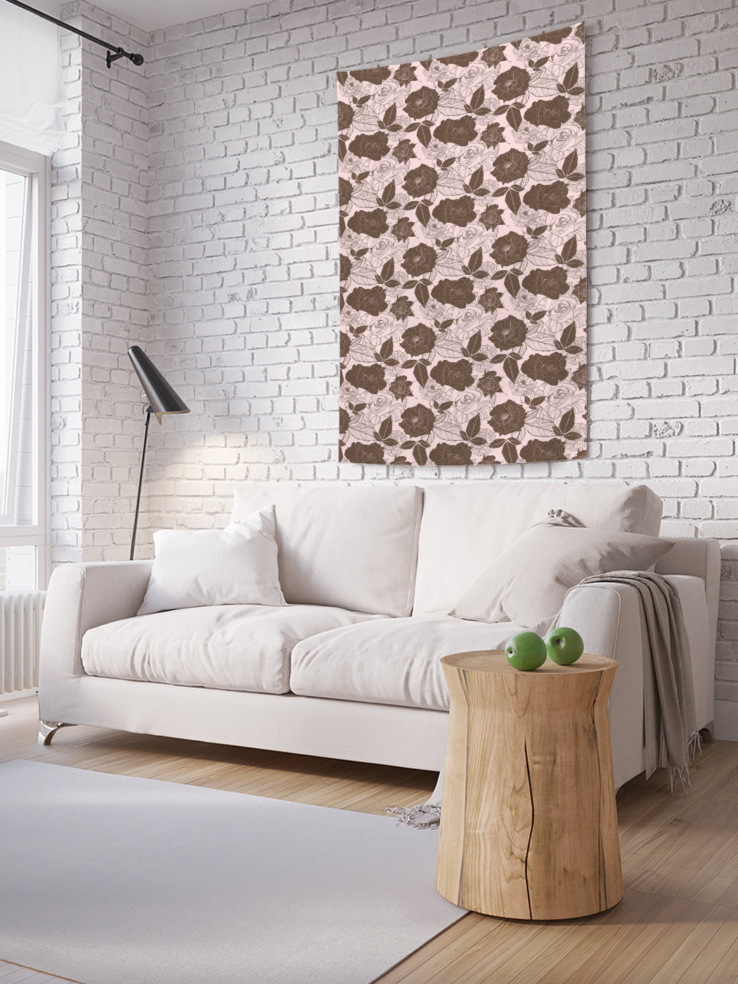 

Вертикальное фотопанно на стену JoyArty Розы и абрисы роз 150x200 см, Розы и абрисы роз