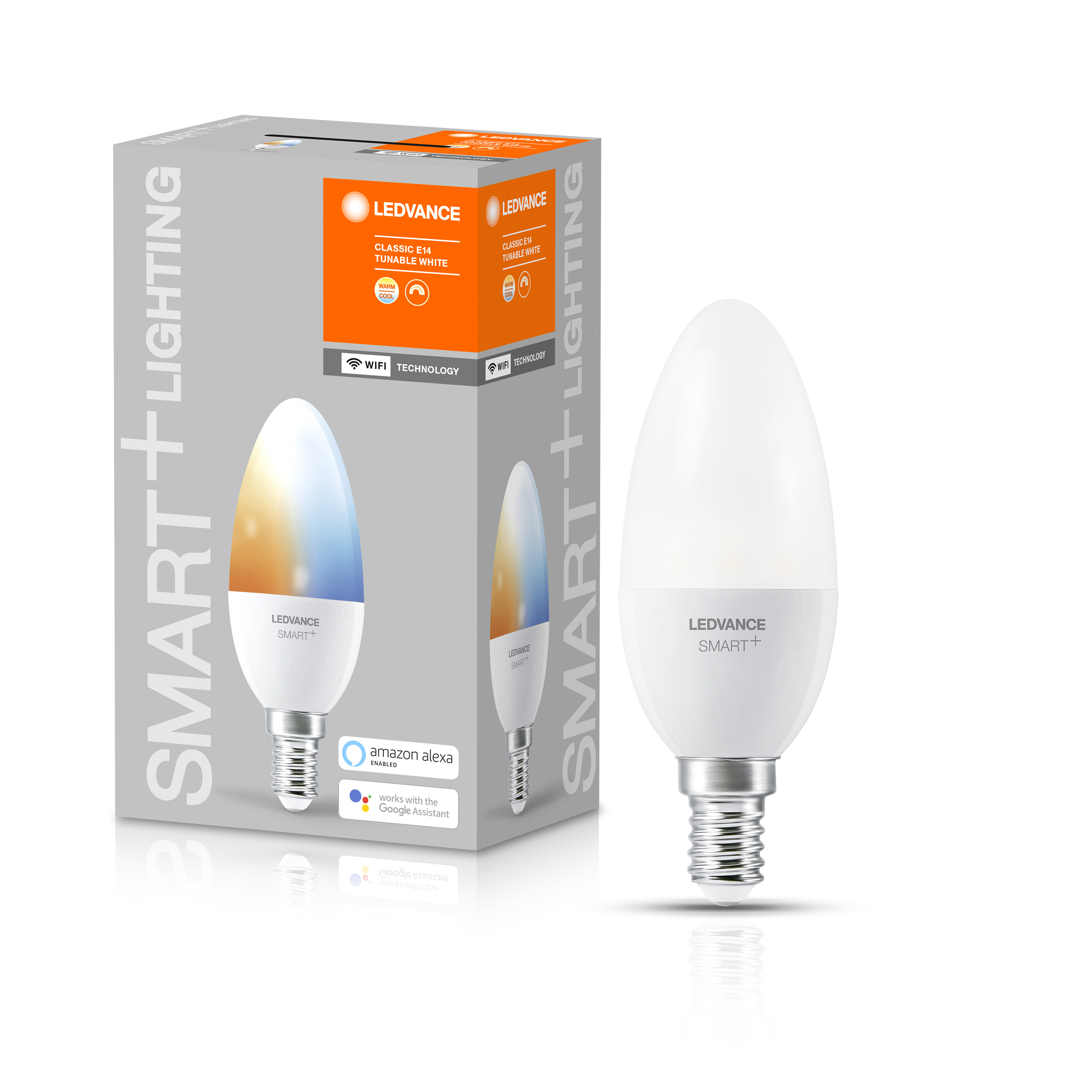 фото Лампа ledvance smart+ wifi candle tunable white 40 5 w/2700…6500k e14 wi-fi яндекс