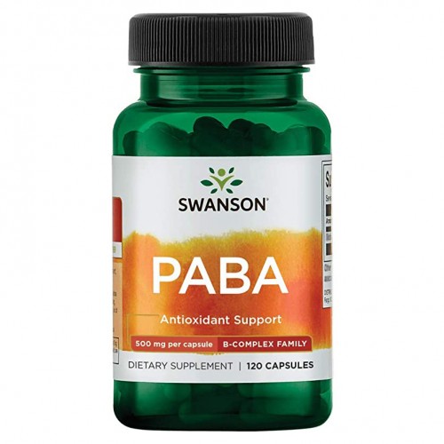 Купить Парааминобензойная кислота Swanson PABA 500 mg 120 caps