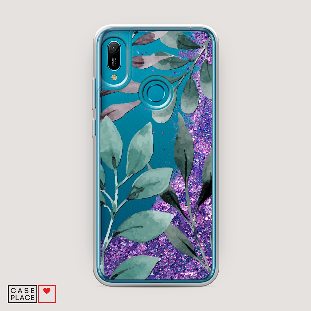 

Чехол Awog на Huawei Y6 2019/Honor 8a/8a Pro/Y6s "Листы цветов", Разноцветный, 68692-1