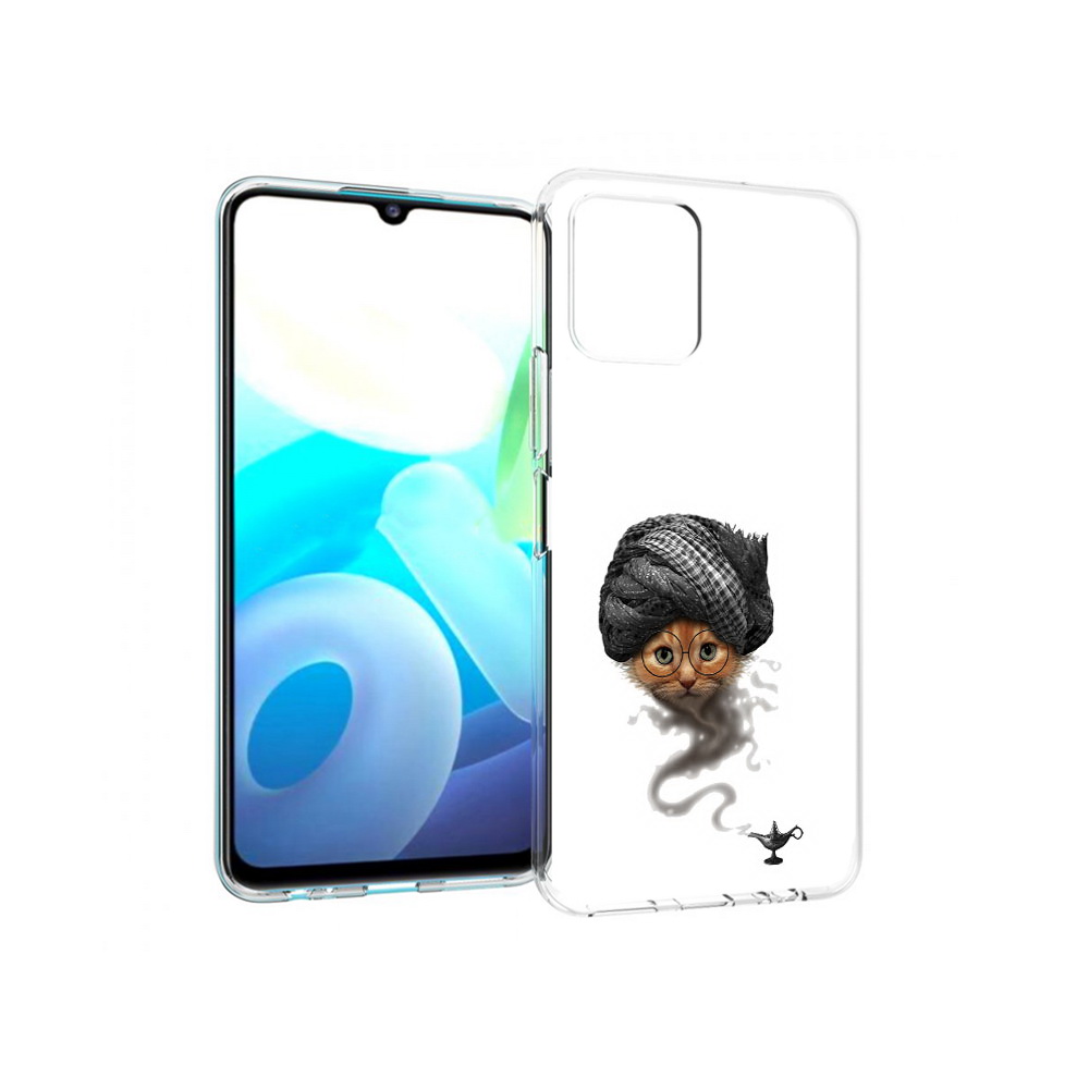 

Чехол MyPads Tocco для Vivo Y15s кот джин (PT224456.390.398), Прозрачный, Tocco