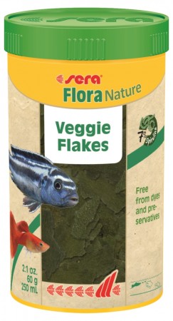 

Корм для рыб Sera FLORA NATURE, хлопья, 250 мл 60 г.