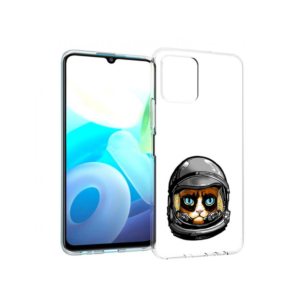 

Чехол MyPads Tocco для Vivo Y15s кот космонавт (PT224456.390.400), Прозрачный, Tocco