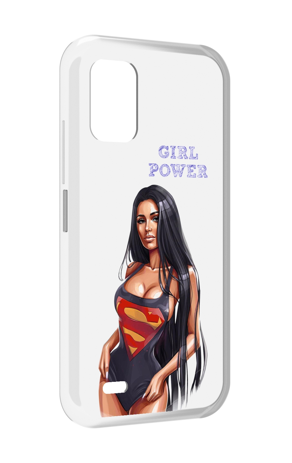 

Чехол MyPads Девушка-супермен женский для UMIDIGI Bison GT2 / GT2 Pro, Прозрачный, Tocco