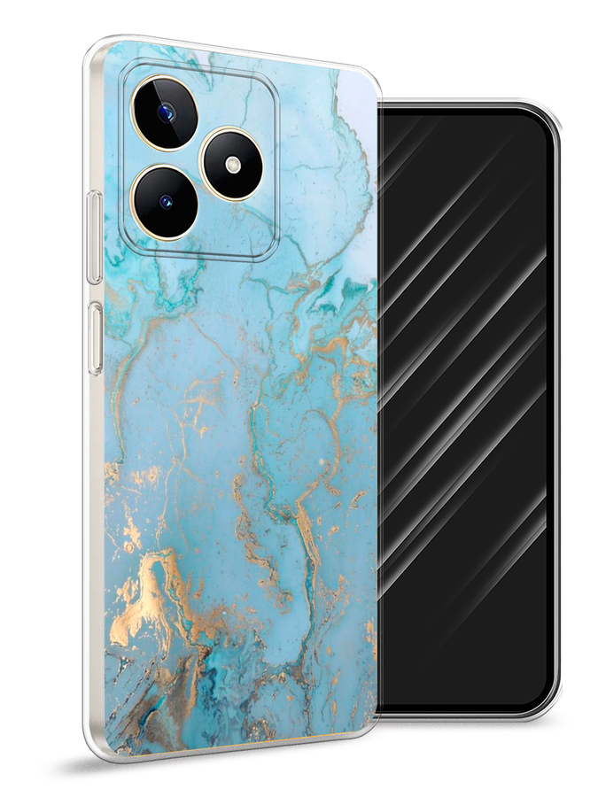 

Чехол Awog на Realme C53/C51/Note 50 "Голубой мрамор рисунок", 2515250-1