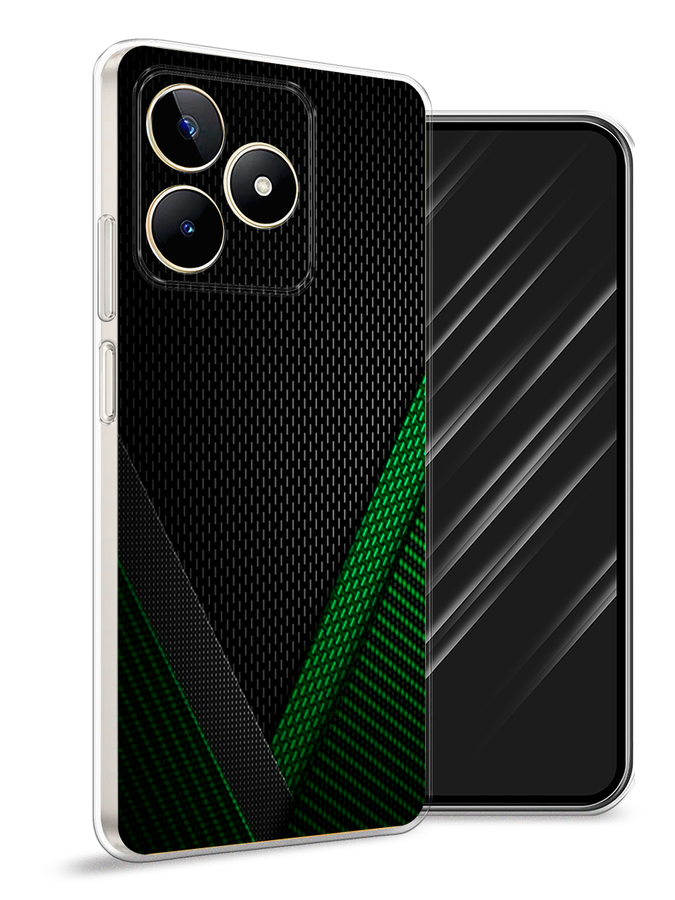 

Чехол Awog на Realme C53/C51/Note 50 "Зеленый карбон", Черный;зеленый, 2515250-1