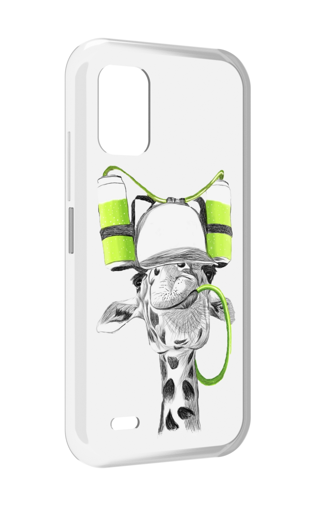 

Чехол MyPads Жираф для UMIDIGI Bison GT2 / GT2 Pro, Прозрачный, Tocco
