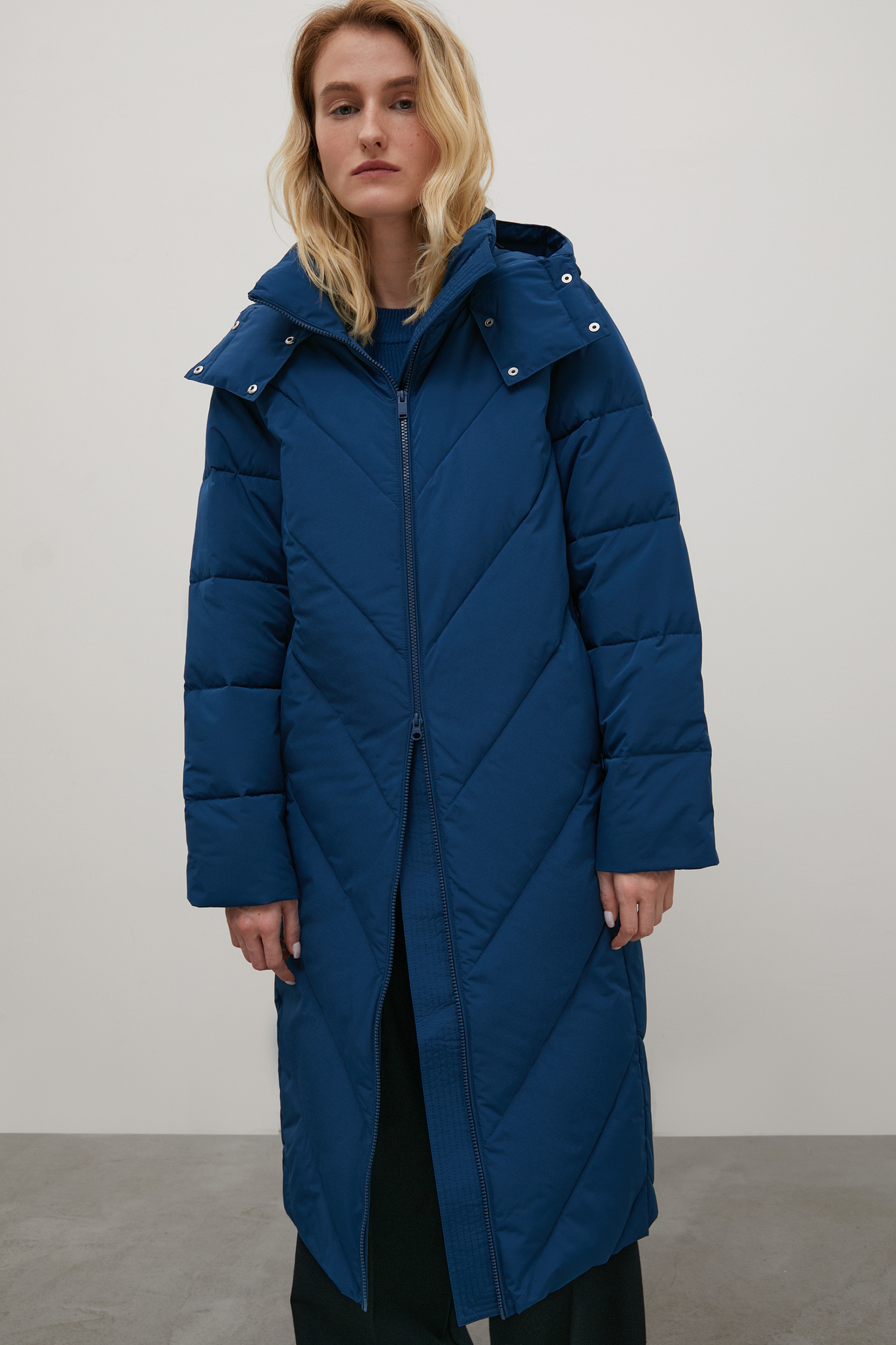 

Куртка женская Finn Flare FAC12057 синяя 2XL, FAC12057