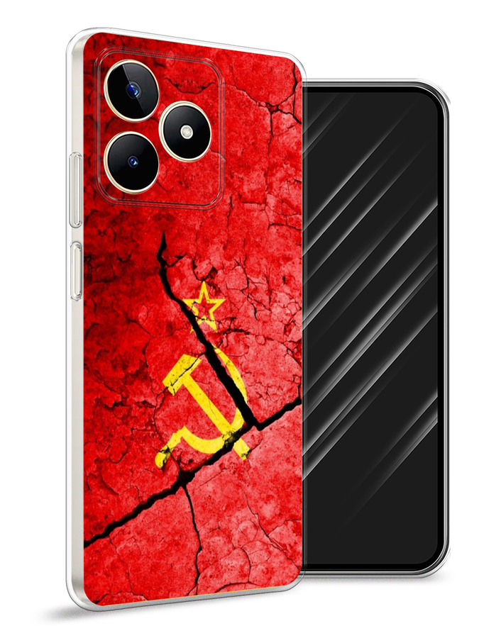 

Чехол Awog на Realme C53/C51/Note 50 "СССР", Красный;черный;желтый, 2515250-1