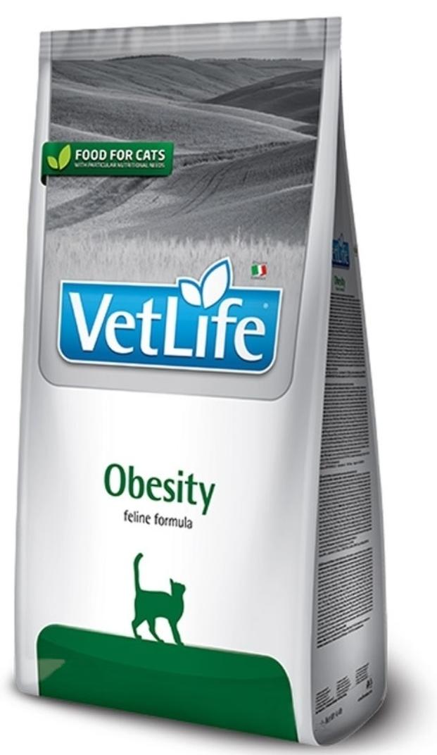 фото Сухой корм для кошек farmina 25180 vet life obesity при избыточном весе 2шт по 400г