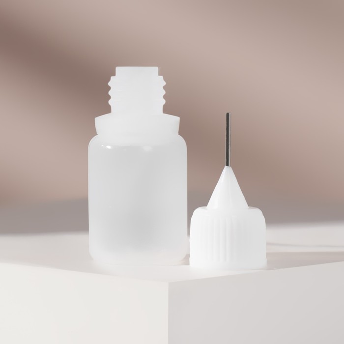 

Бутылочка для хранения, с иглой, 5 мл, цвет белый/прозрачный, Bottle Needle