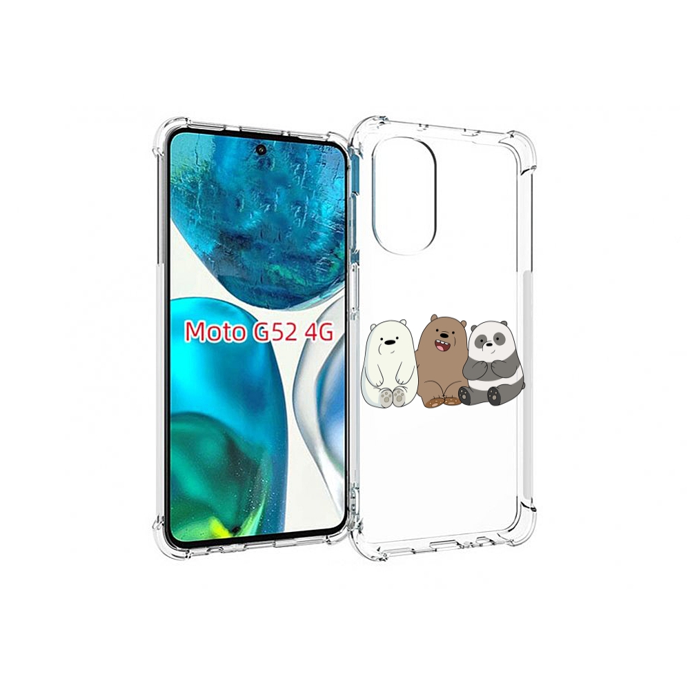 

Чехол MyPads панды детский для Motorola Moto G82 / Moto G52, Прозрачный, Tocco