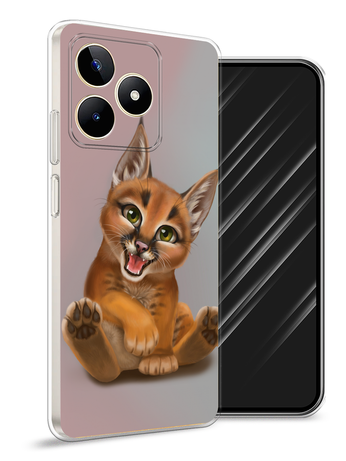 

Чехол Awog на Realme C53/C51/Note 50 "Малыш рыси", Оранжевый;серый, 2515250-1