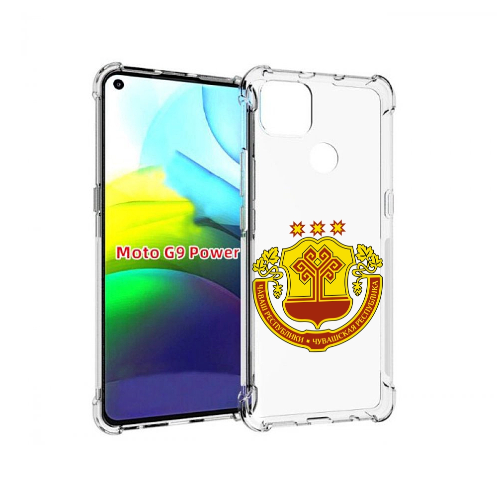 Чехол MyPads герб-чувашии-чебоксары для Motorola Moto G9 Power