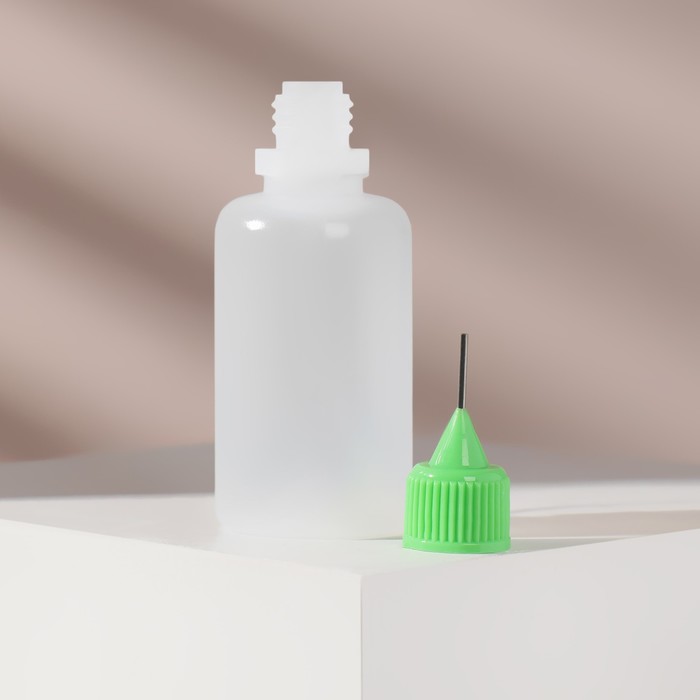 

Бутылочка для хранения, с иглой, 30 мл, цвет зелёный/прозрачный, Bottle Needle