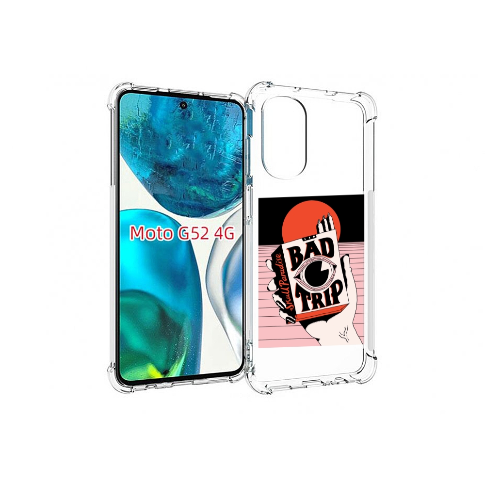 

Чехол MyPads плохая пачка для Motorola Moto G82 / Moto G52, Прозрачный, Tocco