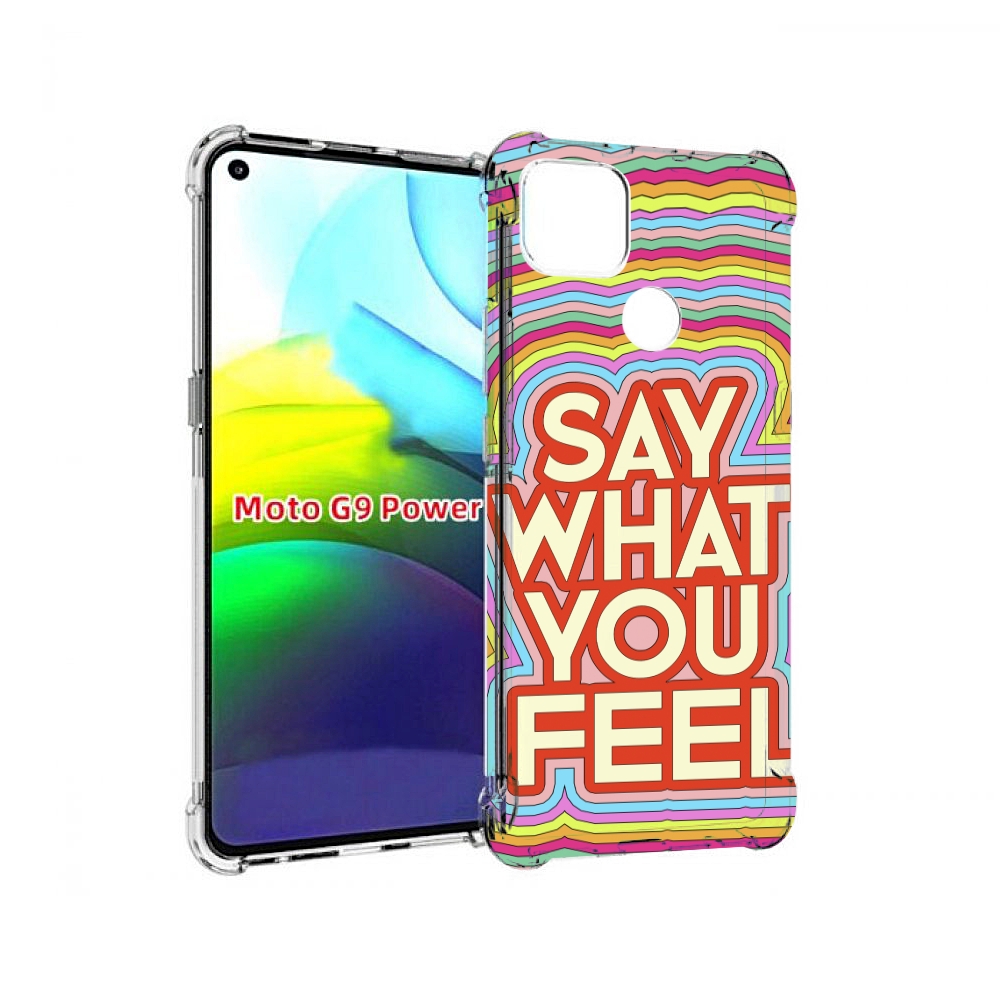 

Чехол MyPads говори то что чувствуешь для Motorola Moto G9 Power, Прозрачный, Tocco