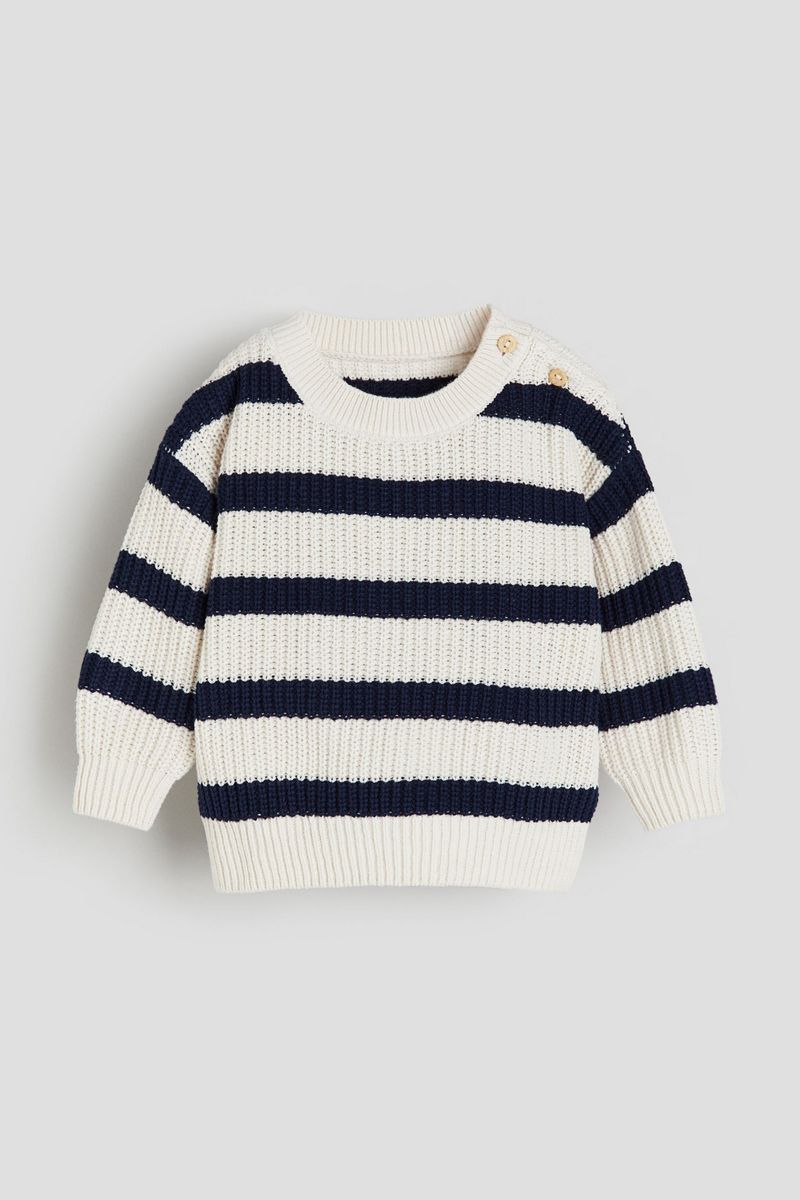 

Джемпер детский H&M 1201222, Кремовый; Синий, 74, Белый, 1201222