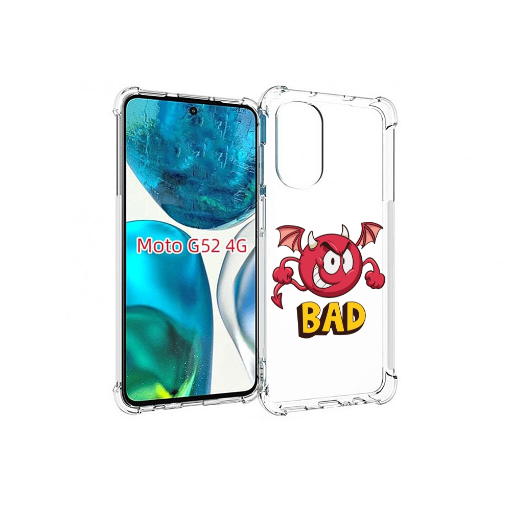 

Чехол MyPads плохой для Motorola Moto G82 / Moto G52, Прозрачный, Tocco