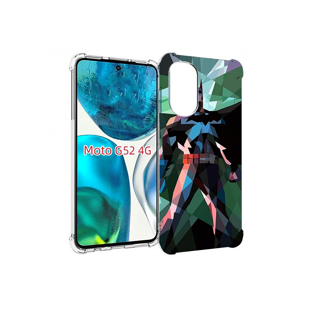 

Чехол MyPads полигональный-бэтмен-арт для Motorola Moto G82 / Moto G52, Прозрачный, Tocco