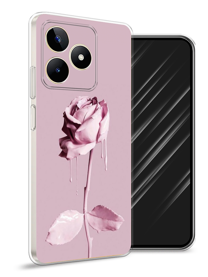 

Чехол Awog на Realme C53/C51/Note 50 "Роза в краске", Белый;розовый, 2515250-1