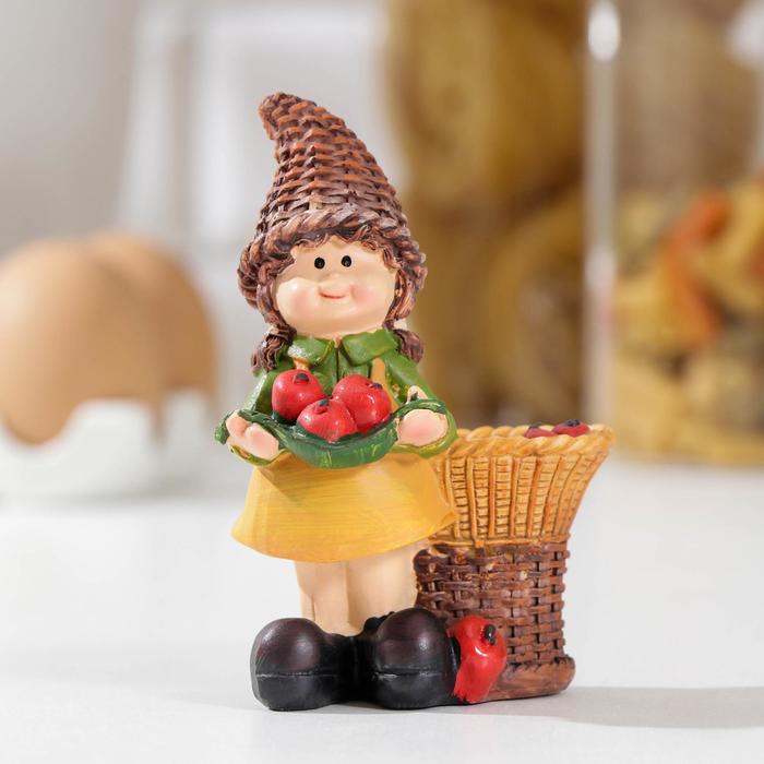 Подставка для зубочисток Садовник с томатами, 7х4x10 см