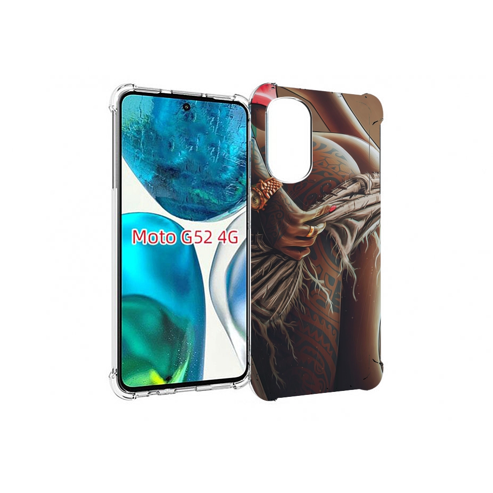 

Чехол MyPads полуголая девушка фотография женский для Motorola Moto G82 / Moto G52, Прозрачный, Tocco