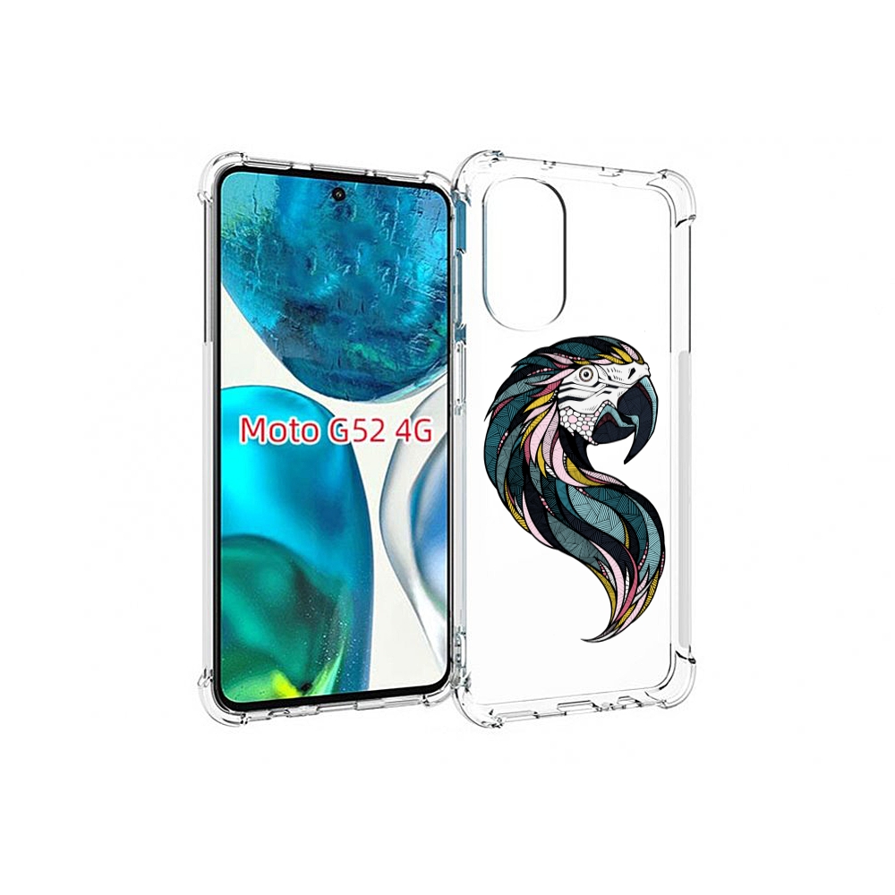 

Чехол MyPads полупопугай для Motorola Moto G82 / Moto G52, Прозрачный, Tocco