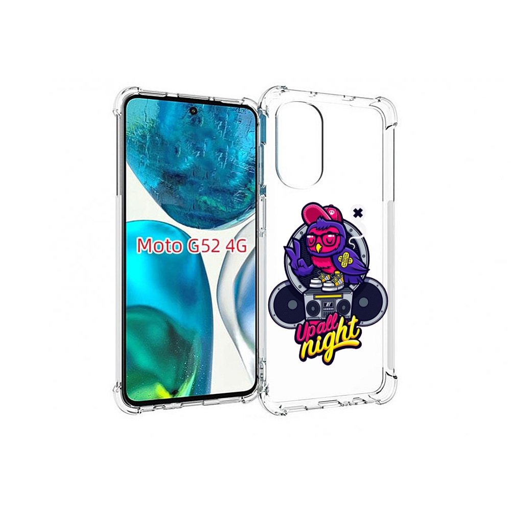 

Чехол MyPads попугай любит музыку для Motorola Moto G82 / Moto G52, Прозрачный, Tocco