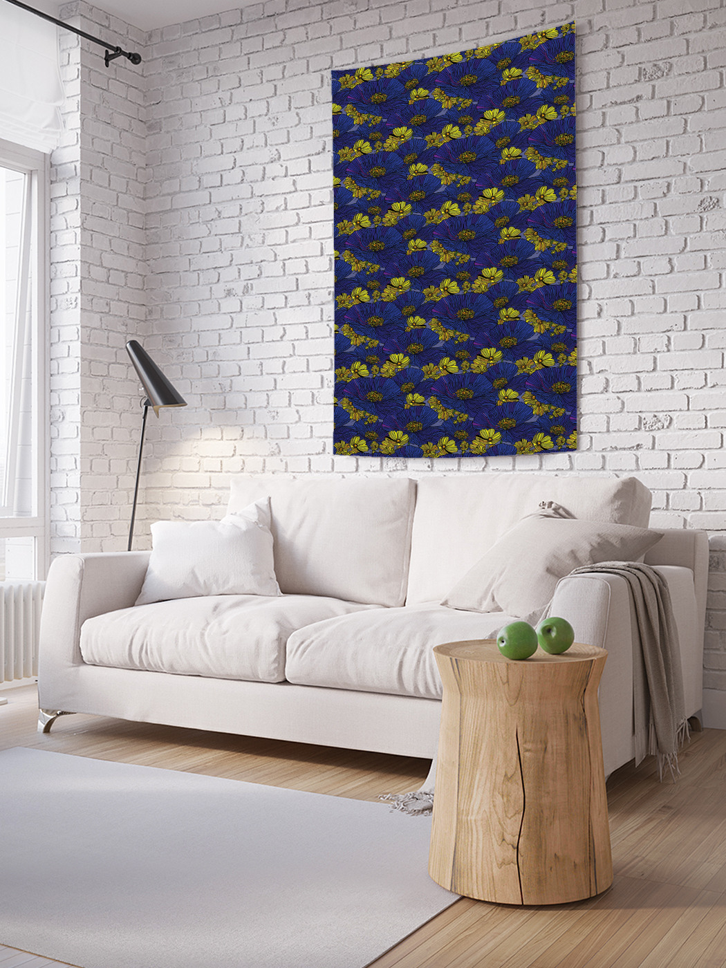 

Вертикальное фотопанно на стену JoyArty Маковый паттерн 150x200 см, Маковый паттерн