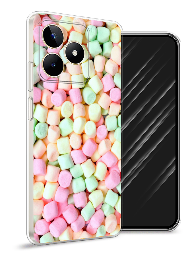 

Чехол Awog на Realme C53/C51/Note 50 "Marshmallows", Зеленый;желтый;розовый, 2515250-1