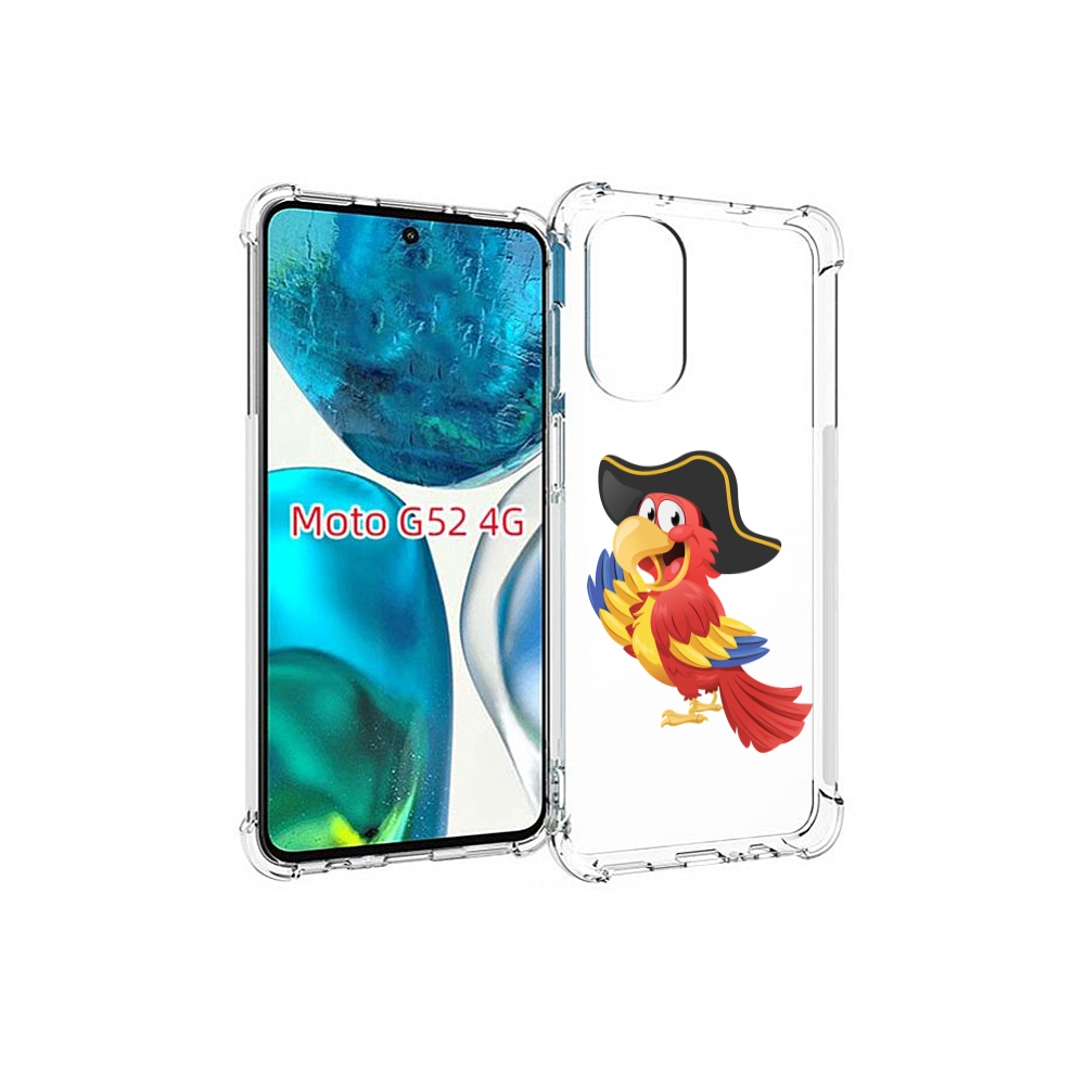 

Чехол MyPads попугай-пират для Motorola Moto G82 / Moto G52, Прозрачный, Tocco