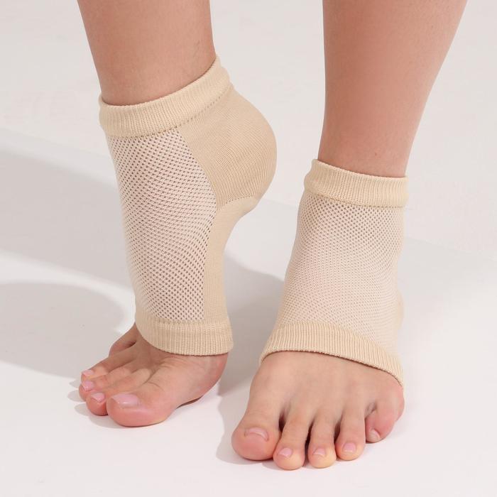 

Напяточники для педикюра, увлажняющие, 16 × 8,5 см, one size, цвет бежевый