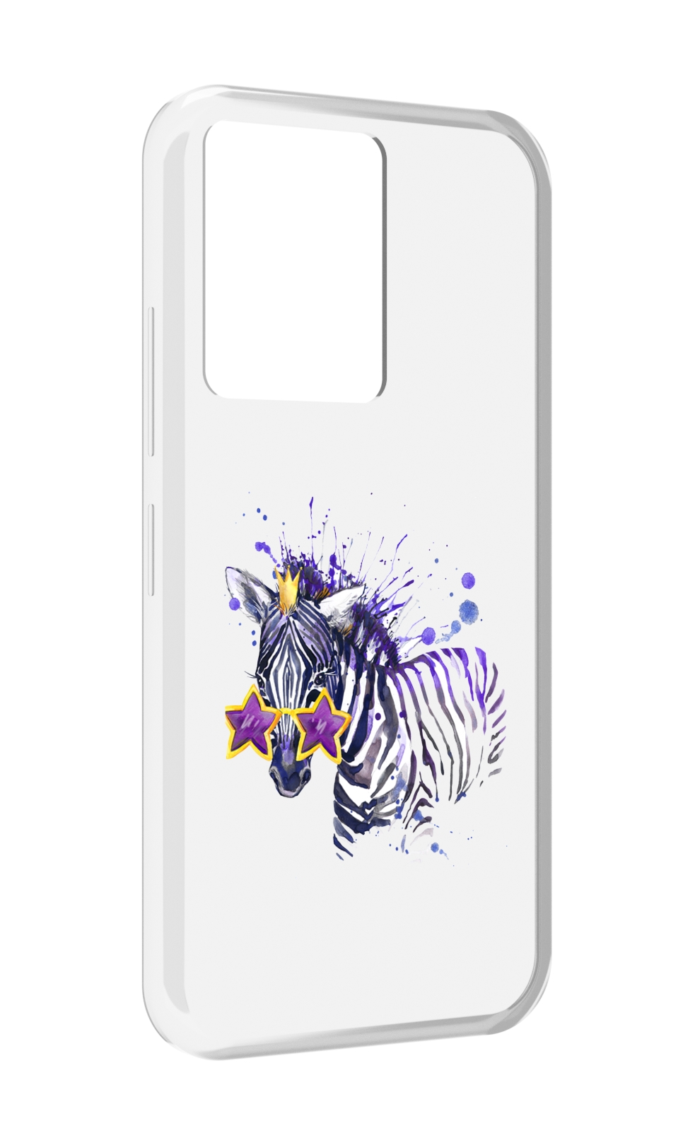

Чехол MyPads акварельная зебра для Infinix Note 12 5G X671 / Note 12 Pro 5G, Прозрачный, Tocco