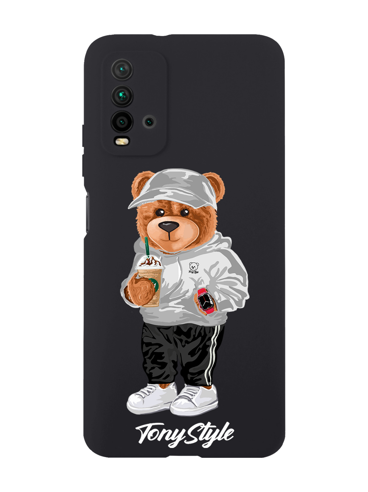 Чехол Tony Style для Xiaomi Redmi 9T Tony Style с кофе черный