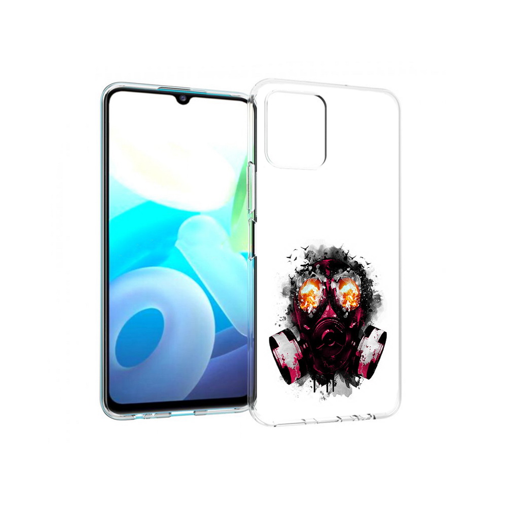 

Чехол MyPads Tocco для Vivo Y15s красный противогаз (PT224456.390.412), Прозрачный, Tocco