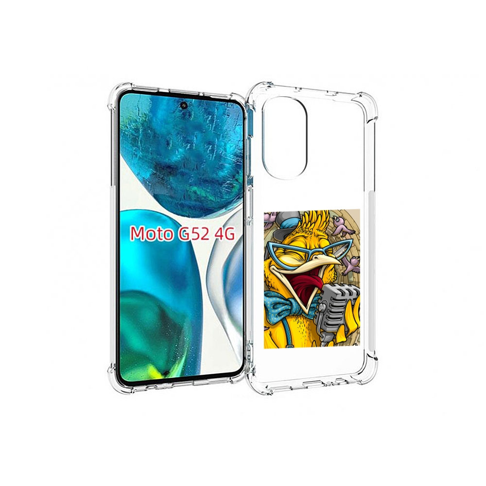 

Чехол MyPads поющая птичка для Motorola Moto G82 / Moto G52, Прозрачный, Tocco
