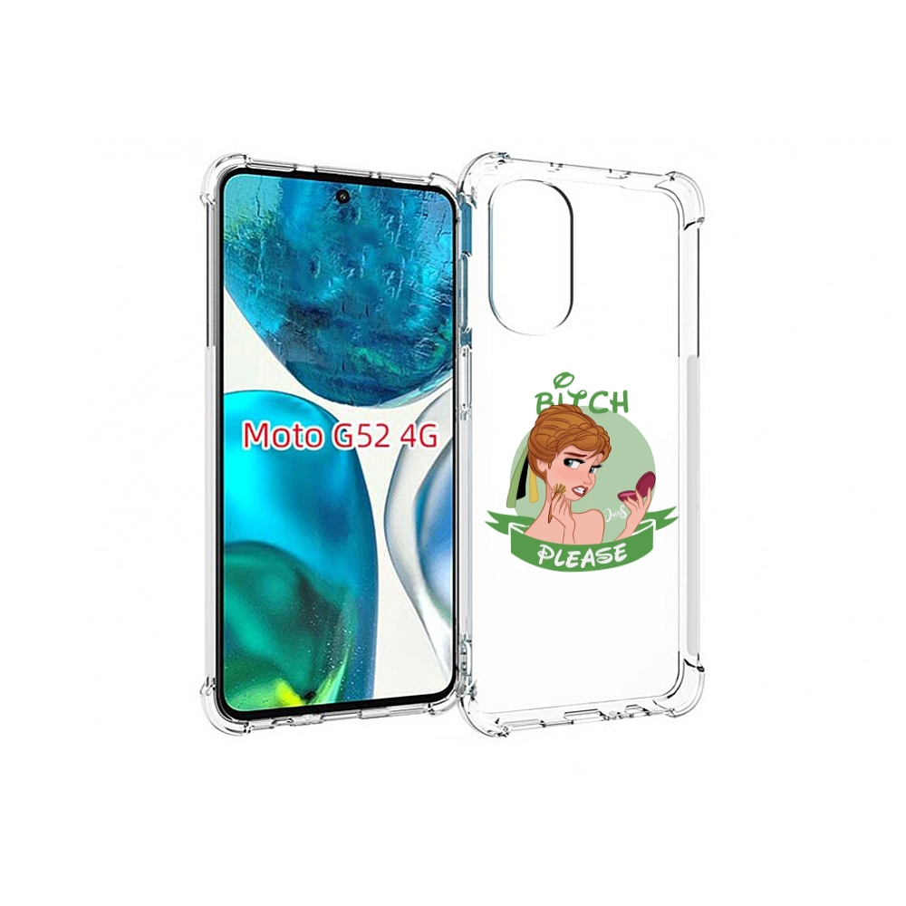 

Чехол MyPads принцесса-Анна женский для Motorola Moto G82 / Moto G52, Прозрачный, Tocco