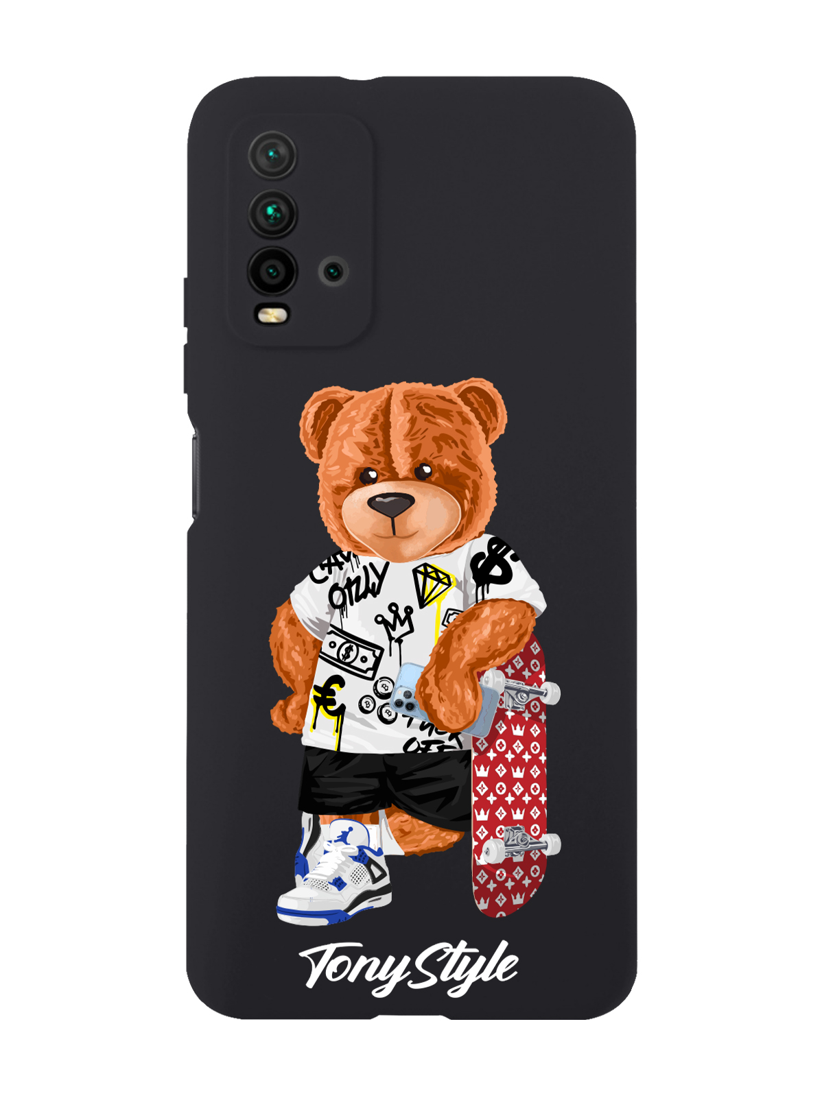 

Чехол Tony Style для Xiaomi Redmi 9T Tony Style со скейтом черный, Коричневый;черный;красный