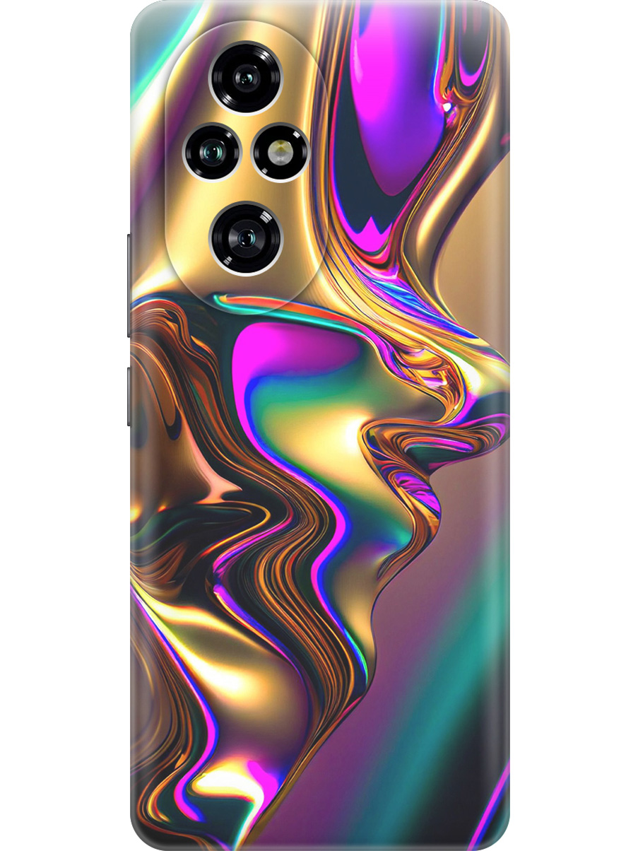 

Силиконовый чехол на Honor 200 pro с принтом "Золотистая абстракция", Прозрачный;золотистый;фиолетовый, 783979631
