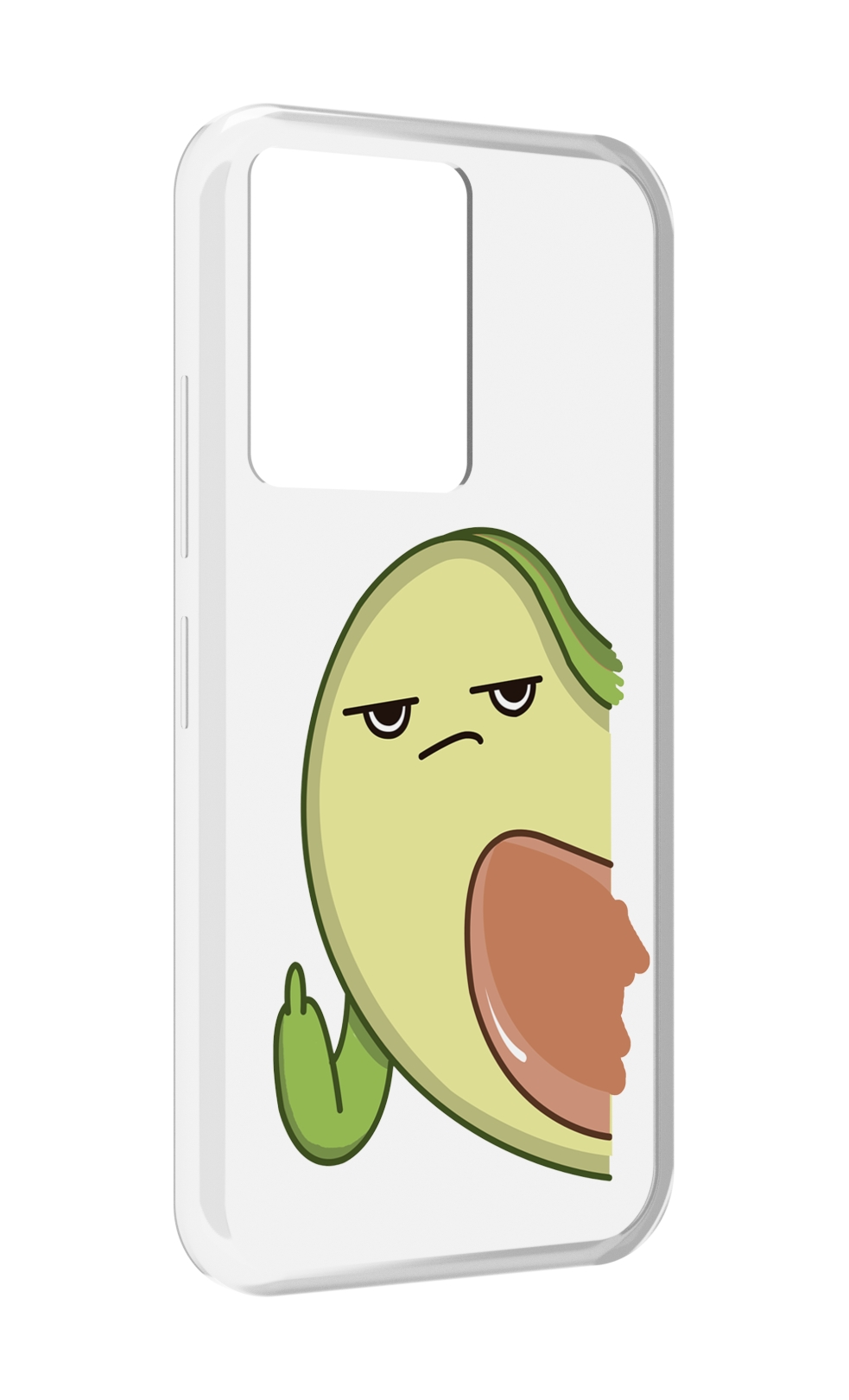 

Чехол MyPads злой-авокадо для Infinix Note 12 5G X671 / Note 12 Pro 5G, Прозрачный, Tocco