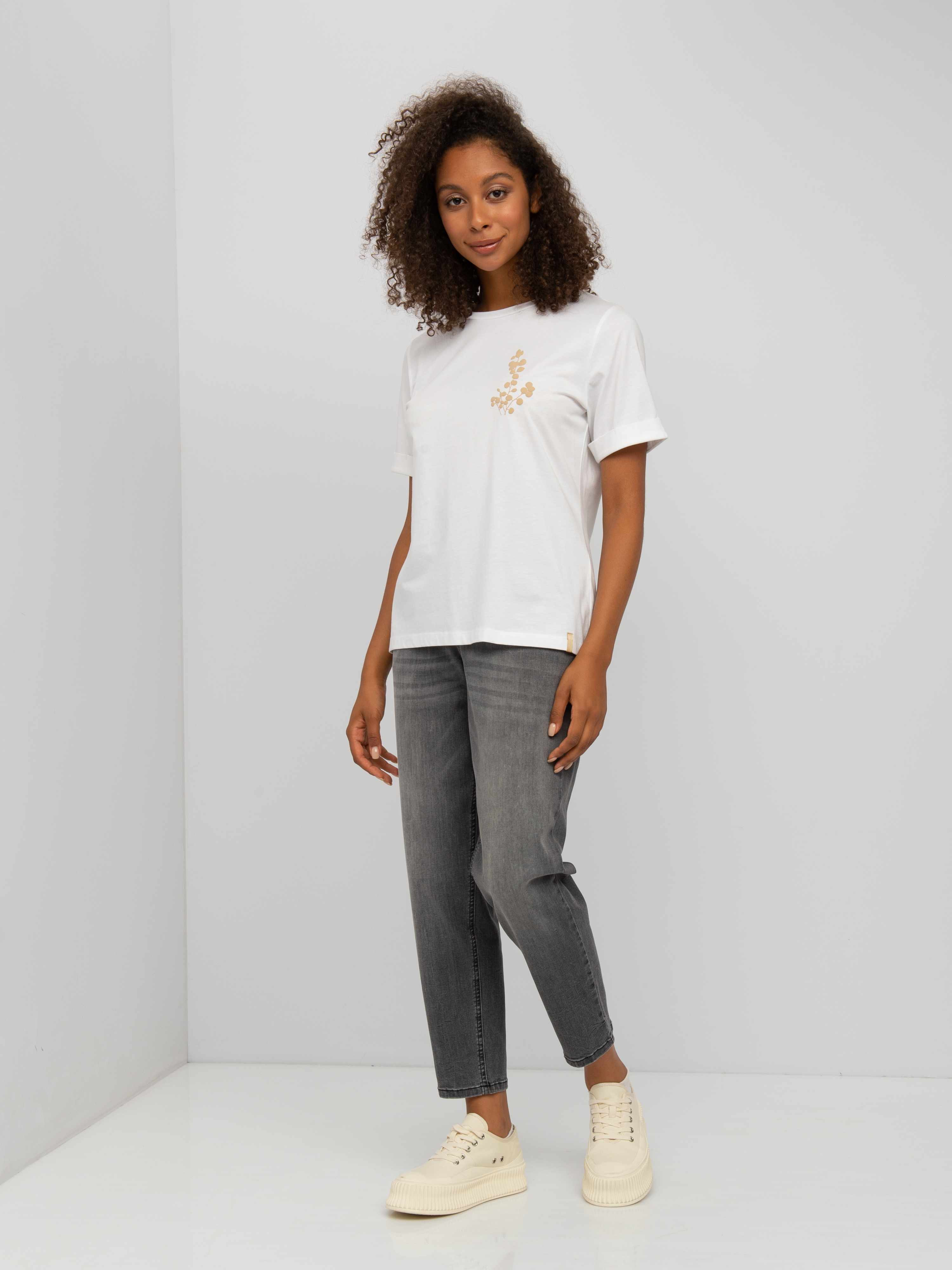 Футболка женская TAIFUN by GERRY WEBER 371318-16115-9602 белая 38