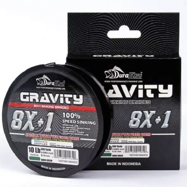 Шнур DuraKing GRAVITY 8X+1 , 100м, серый #1.5, 0,20мм, 15lbs