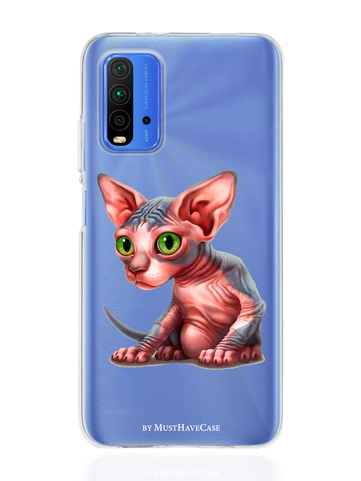 фото Чехол musthavecase для xiaomi redmi 9t sphinx/ сфинкс прозрачный