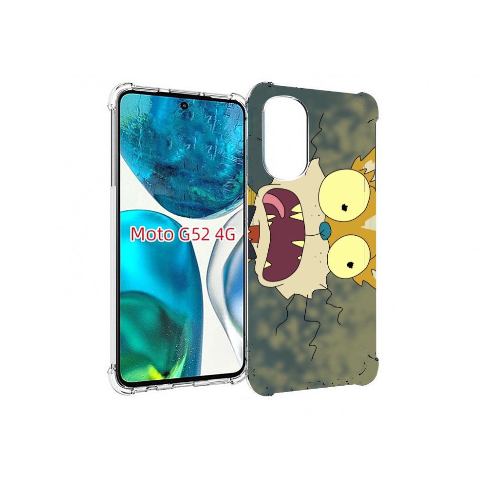 

Чехол MyPads пугливый кот для Motorola Moto G82 / Moto G52, Прозрачный, Tocco