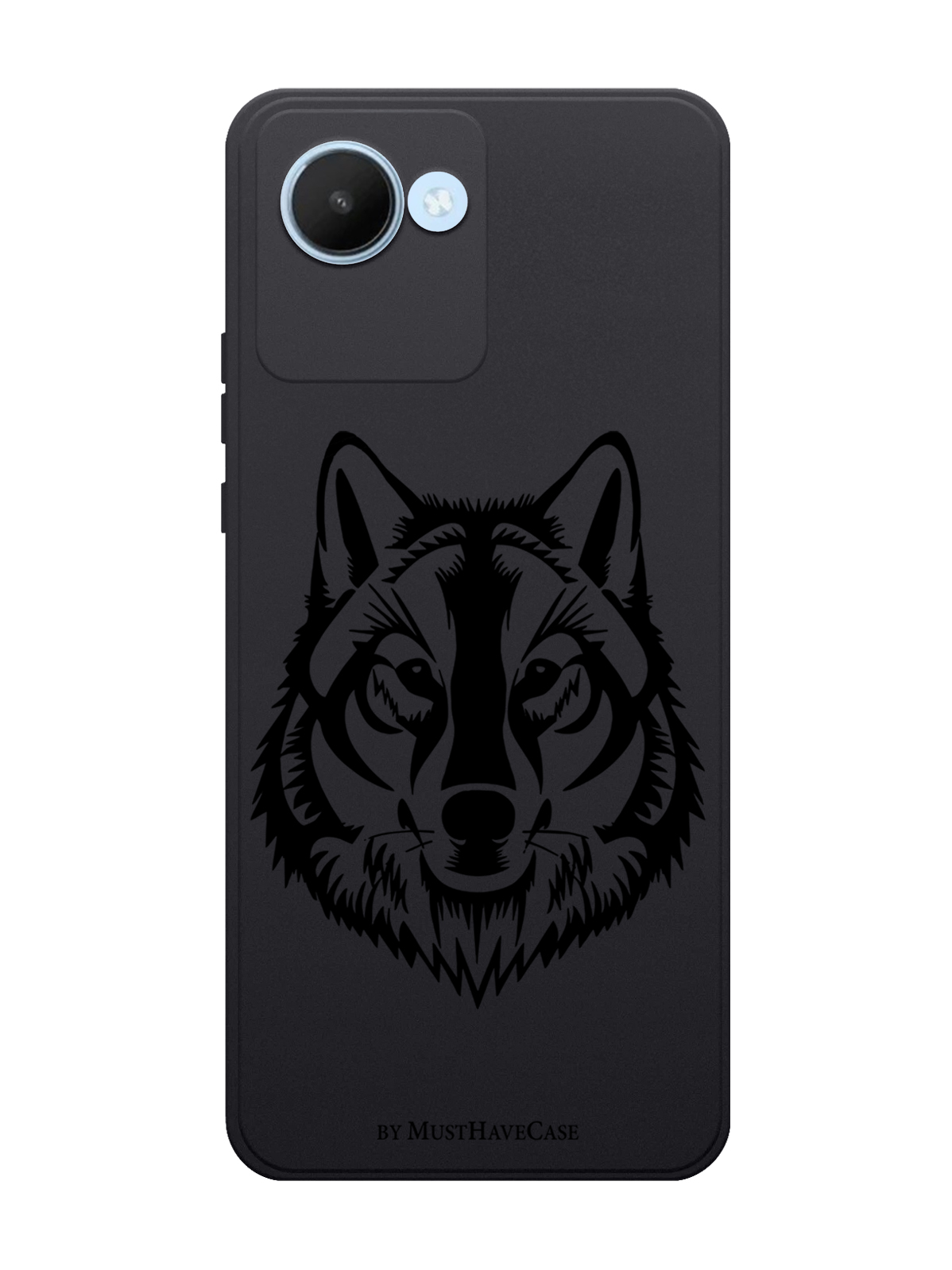 

Чехол MustHaveCase для realme C30 Волк черный