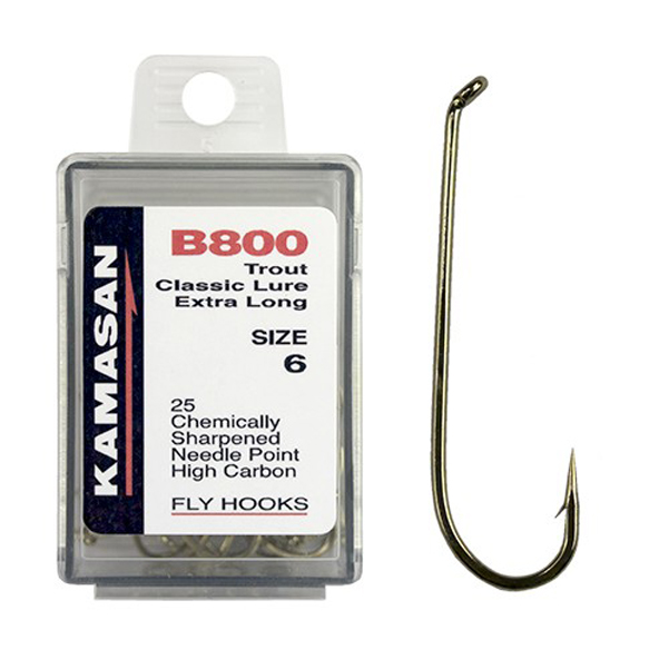 

Крючки Kamasan B800-12 Trout Classic Lure Extra Long (25шт), HFB800012X